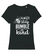 Always Stay Bumble And Kind Tricou mânecă scurtă guler larg fitted Damă Expresser