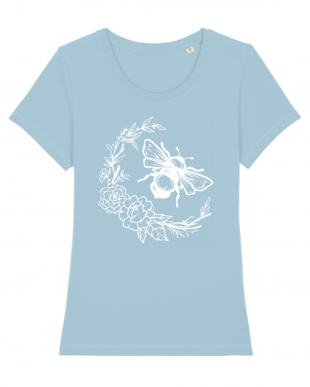 Bee Floral Sky Blue