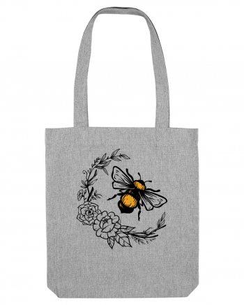 Bee Floral Heather Grey