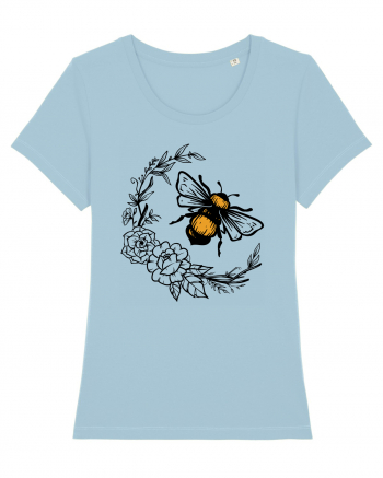 Bee Floral Sky Blue