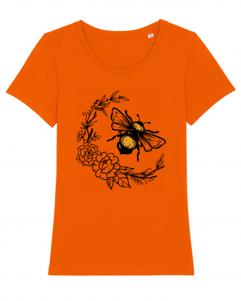 Bee Floral Bright Orange