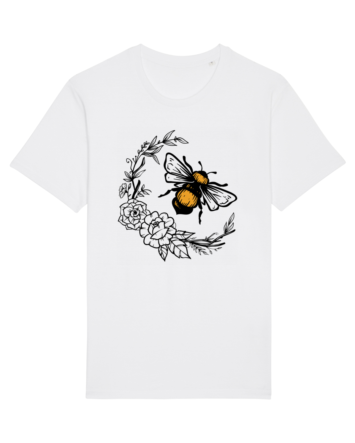 Tricou mânecă scurtă Unisex Rocker White