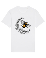 Bee Floral Tricou mânecă scurtă Unisex Rocker
