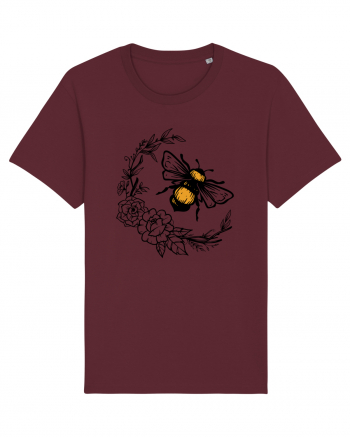 Bee Floral Burgundy