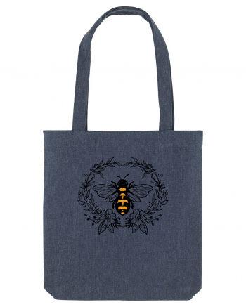 Bee Floral Midnight Blue