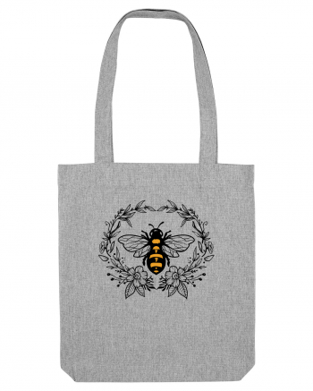 Bee Floral Heather Grey