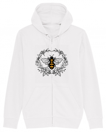 Bee Floral White