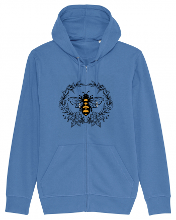 Bee Floral Bright Blue