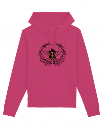 Bee Floral Raspberry