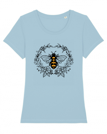 Bee Floral Sky Blue