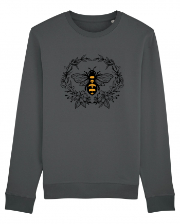 Bee Floral Anthracite