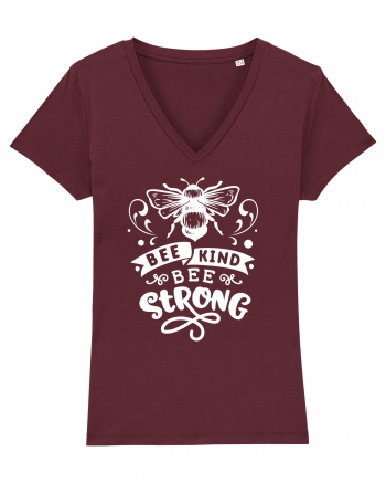 Bee Kind Bee Strong Burgundy