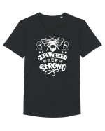 Bee Kind Bee Strong Tricou mânecă scurtă guler larg Bărbat Skater