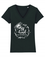 Bee Kind To Everyone Tricou mânecă scurtă guler V Damă Evoker