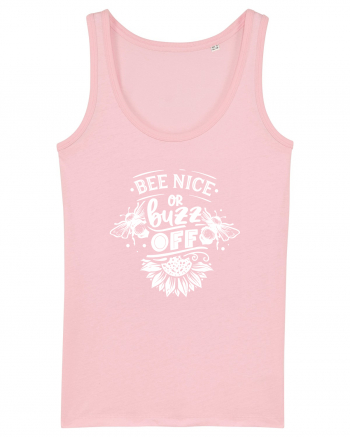 Bee Nice Or Buzz Off Cotton Pink