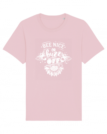 Bee Nice Or Buzz Off Cotton Pink