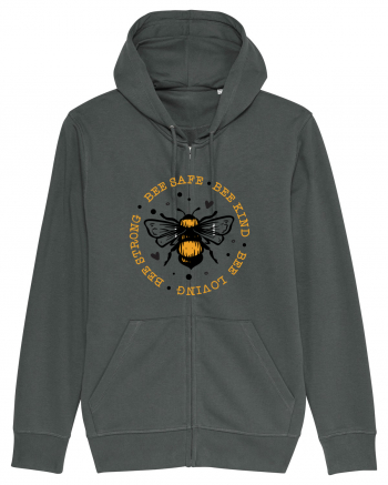 Bee Safe Kind Loving Strong Anthracite