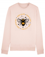 Bee Safe Kind Loving Strong Bluză mânecă lungă Unisex Rise