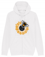 Bee Sunflower Hanorac cu fermoar Unisex Connector