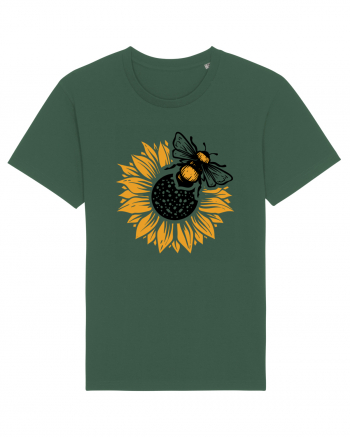 Bee Sunflower Bottle Green