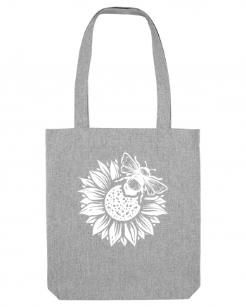 Bee Sunflower Heather Grey