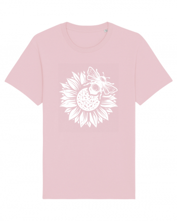 Bee Sunflower Cotton Pink