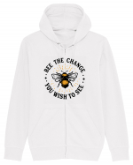 Bee The Change You Wish To See Hanorac cu fermoar Unisex Connector