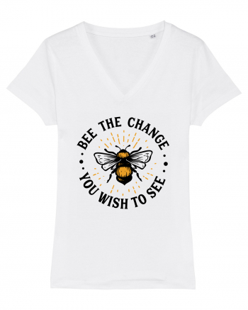 Bee The Change You Wish To See White