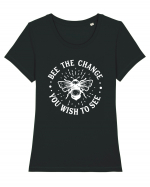 Bee The Change You Wish To See Tricou mânecă scurtă guler larg fitted Damă Expresser