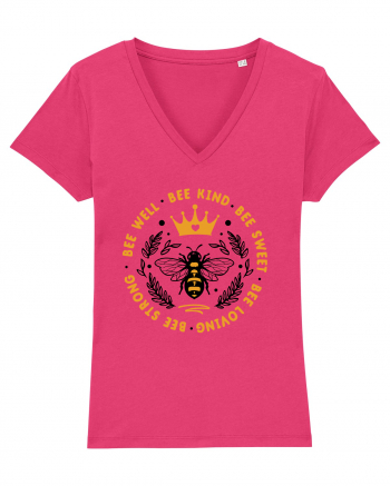 Bee Well Kind Sweet Loving Strong Raspberry