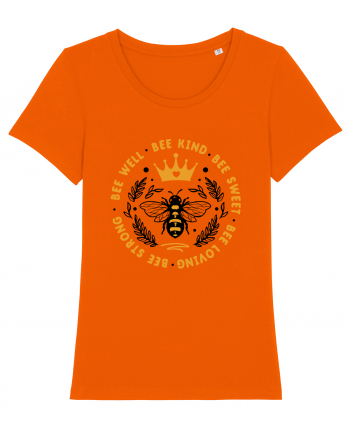 Bee Well Kind Sweet Loving Strong Bright Orange