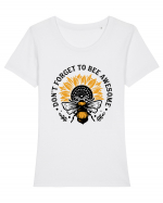 Don't Forget to Bee Awesome Tricou mânecă scurtă guler larg fitted Damă Expresser