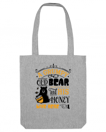 Grumpy Old Bear Heather Grey