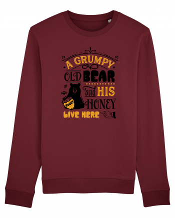 Grumpy Old Bear Burgundy