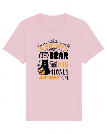 Grumpy Old Bear Cotton Pink