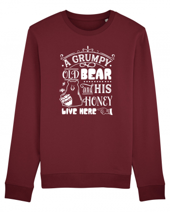 Grumpy Old Bear Burgundy