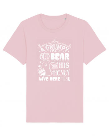 Grumpy Old Bear Cotton Pink