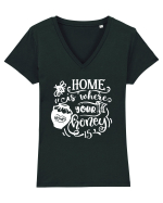 Home Is Where Your Honey Is Tricou mânecă scurtă guler V Damă Evoker