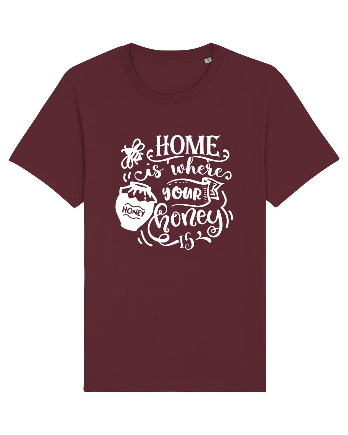 Tricou mânecă scurtă Unisex Rocker Burgundy