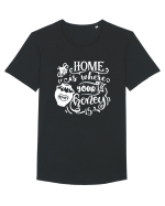 Home Is Where Your Honey Is Tricou mânecă scurtă guler larg Bărbat Skater