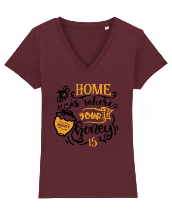 Home Is Where Your Honey Is Burgundy