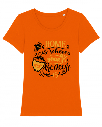 Home Is Where Your Honey Is Bright Orange