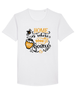 Home Is Where Your Honey Is Tricou mânecă scurtă guler larg Bărbat Skater