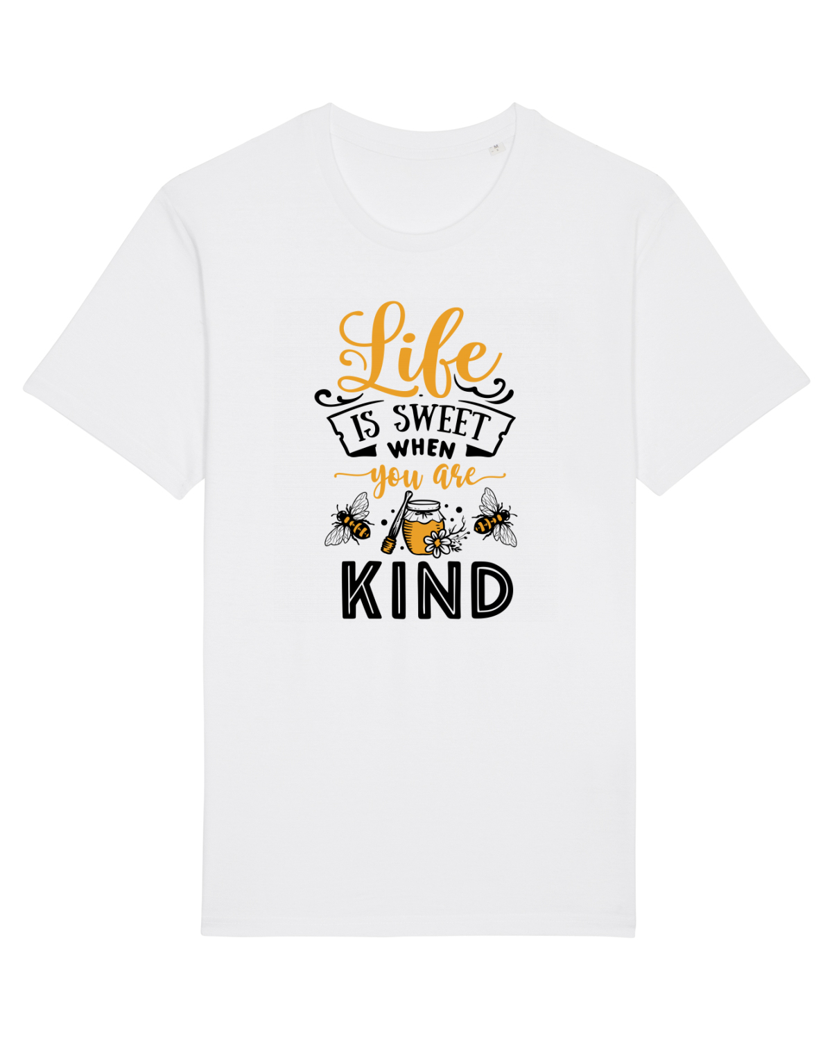 Tricou mânecă scurtă Unisex Rocker White