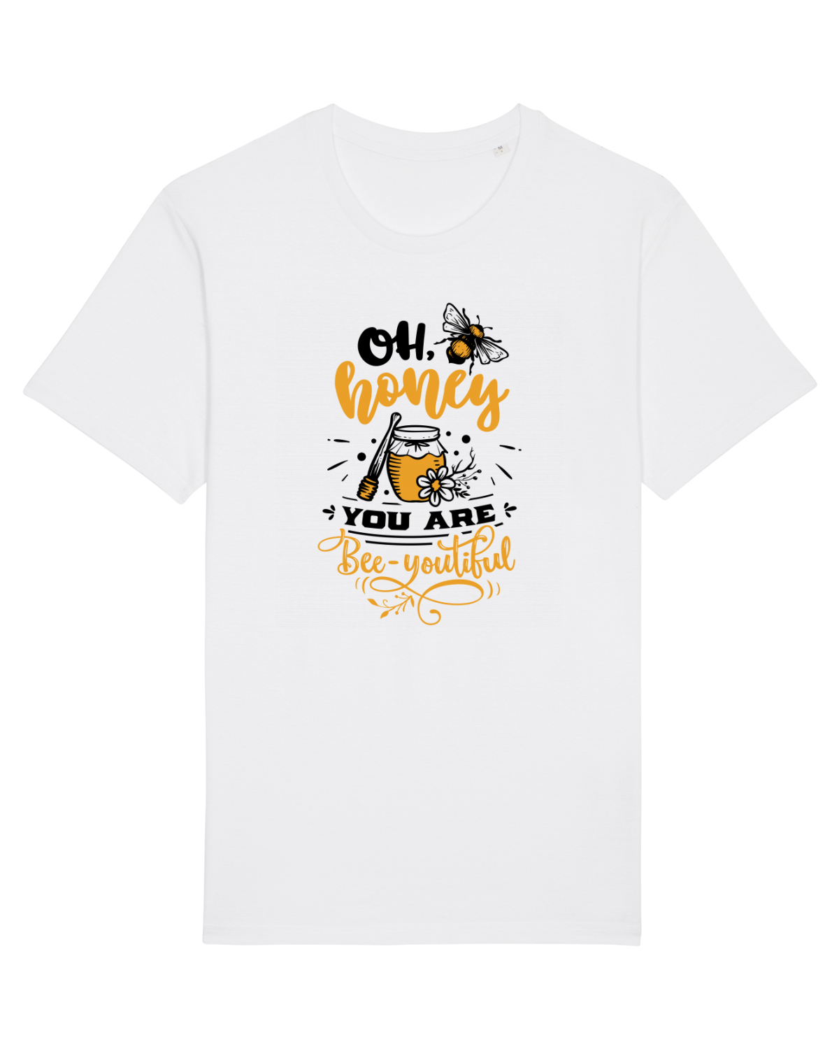 Tricou mânecă scurtă Unisex Rocker White