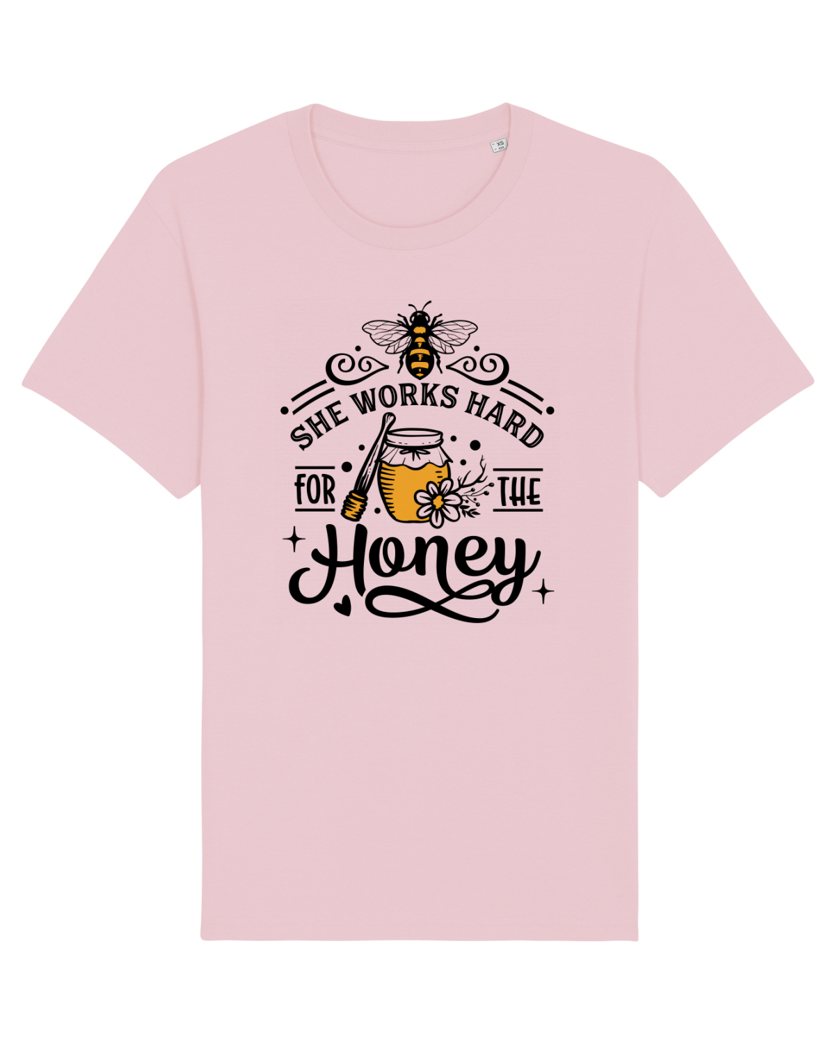 Tricou mânecă scurtă Unisex Rocker Cotton Pink