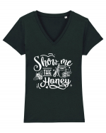 Show Me The Honey Tricou mânecă scurtă guler V Damă Evoker