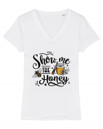 Show Me The Honey Tricou mânecă scurtă guler V Damă Evoker