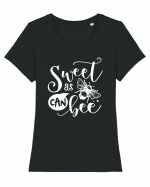 Sweet As Can Bee Tricou mânecă scurtă guler larg fitted Damă Expresser