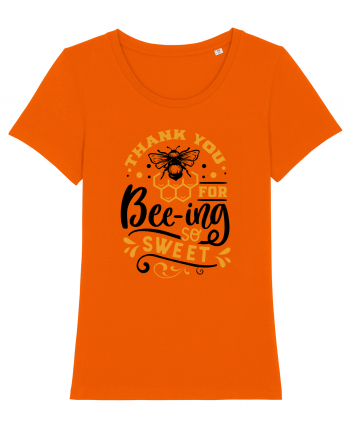 Thank You Bee-ing So Sweet Bright Orange